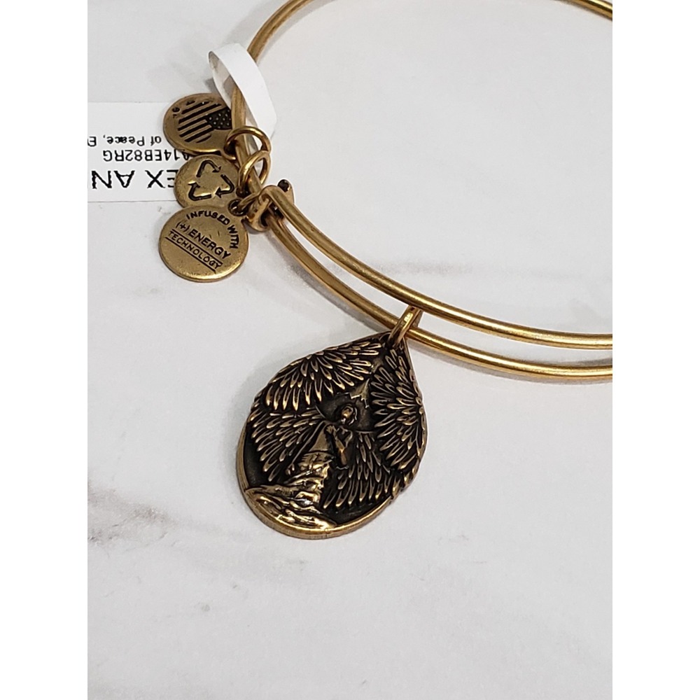 NEW Archangel Chamuel Alex & Ani Guardian of Peace A14EB82RG GOLD TONE